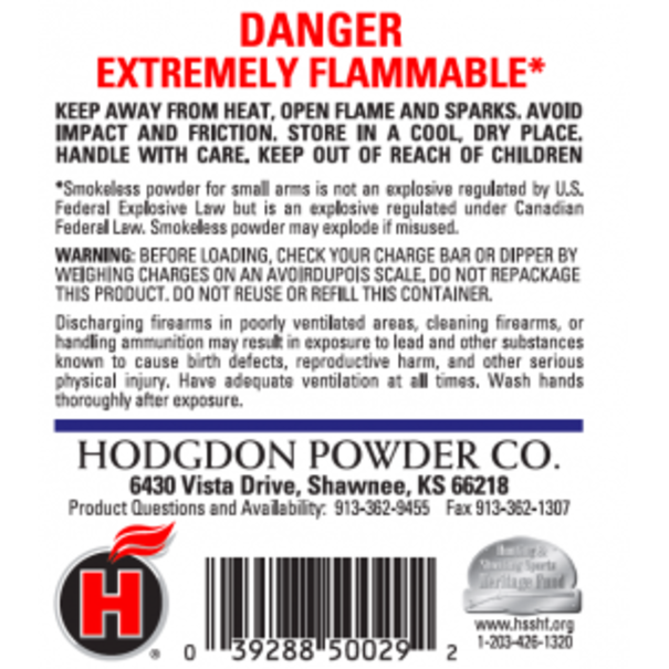 Hodgdon Hodgdon 1lb H380 Rifle Powder