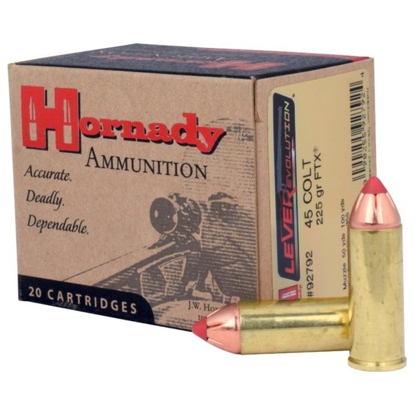 Hornady Hornady Lever Evolution 45 Colt 225 GR FTX Ammo