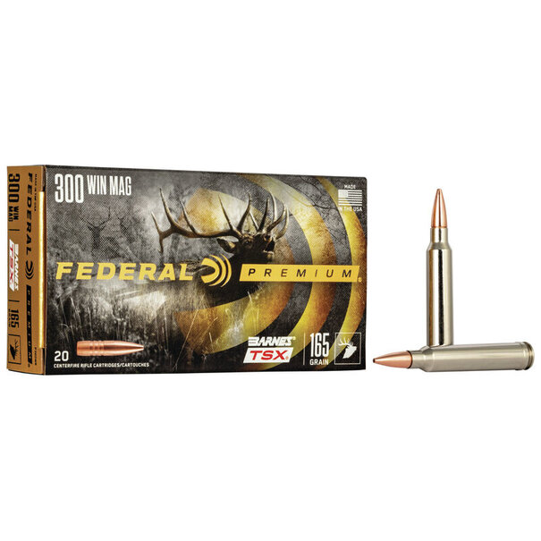 Federal Federal Premium 300 Win Mag 165 GR Barnes TSX Ammo