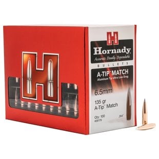 Hornady 6.5MM  135 GR A tip Match Bullets