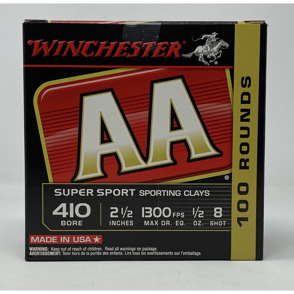 Winchester Winchester 410 GA 2-1/2" 1/2oz 1300 fps #8 Ammo