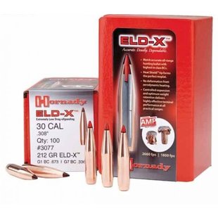 Hornady 30 CAL  178 GR Eld-X Ammo