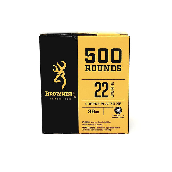 Browning Browning 22 LR 36 GR Copper Plated HP Ammo