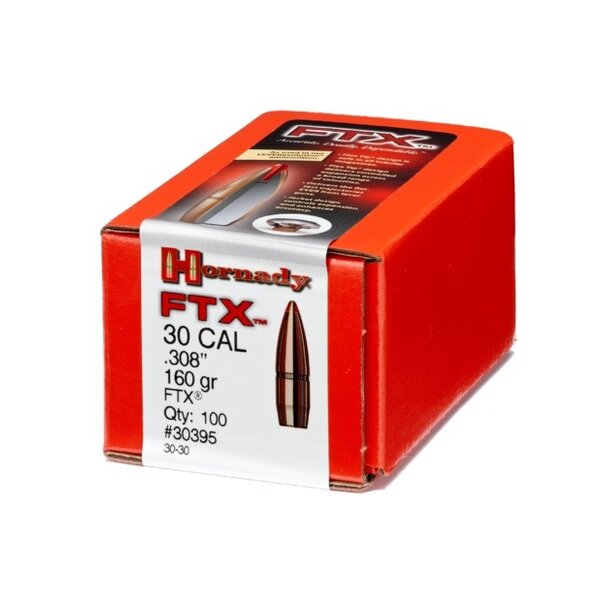 Hornady Hornady 30 CAL .308" 160 GR FTX Rifle Bullets