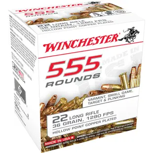 Winchester 22 LR 36 GR Ammo (555pck)