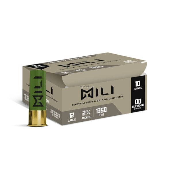 Mili Mili Custom Defense 12 GA 2-3/4" 00 Buck Shot Ammo