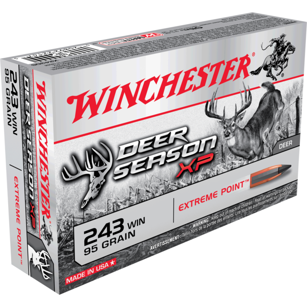 Winchester 243 WIN 95 GR Extreme Point Polymer Tip Ammo