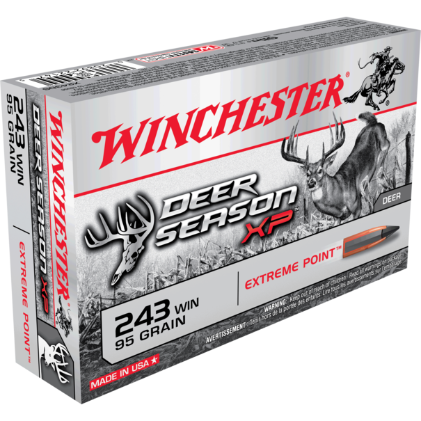 Winchester Winchester 243 WIN 95 GR Extreme Point Polymer Tip Ammo