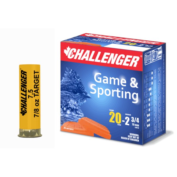 Challenger 20 GA 2.75" 7/8oz. # 7.5 Ammo
