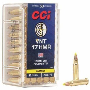 CCI 17 HMR VNT 17 GR Ammo
