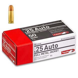 25 Auto 50 GR FMJ Ammo