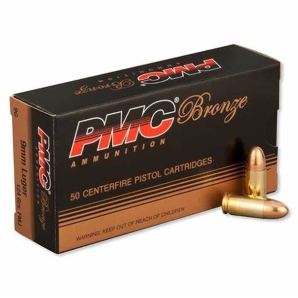 PMC PMC Bronze 9mm 124 GR FMJ Ammo