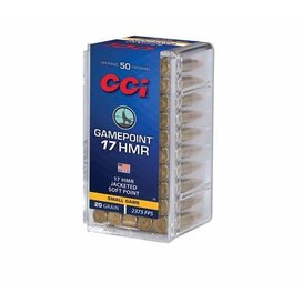 CCI Gamepoint 17 HMR 20 GR Soft point Ammo