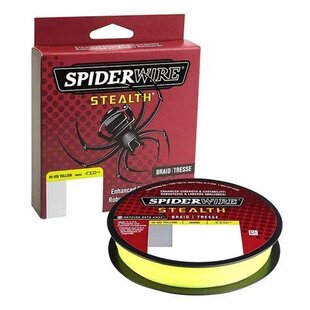 Spiderwire 20lb 125yd Stealth Braid yellow wire
