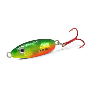 Northland Fishing Tackle Buck-Shot Rattle Spoon 1/8oz Super-Glo Firetiger