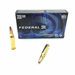 Federal Power Shok 308 Win 180gr JSP Ammo