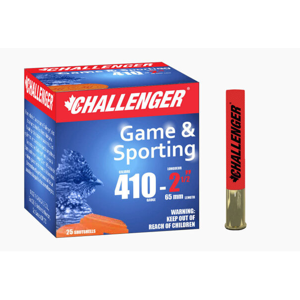 Challenger Game Load 410 GA 2.5" 1/2oz #7.5 Ammo