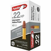 Aquila Interceptor .22 LR 40 GR HP