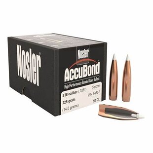 Nosler 338 Cal 225 GR Accubond Spitzer