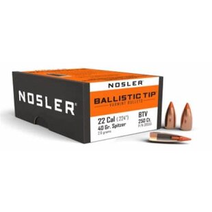 Nosler Ballistic Tip 22 Cal 40 GR 250 CT