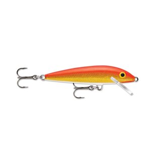 Rapala Floating Jointed Minnow 3.5" Gold Flourescent Red