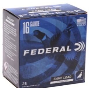 Federal Game Load 16 GA 2 3/4 #6 hi-Brass
