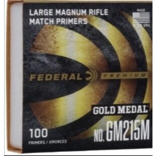 Federal Gold Medal Large Magnum Rifle Primer NO. GM215M