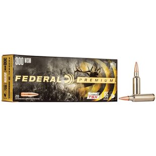 Federal Premium 300 WSM 165gr Barnes TSX Ammo
