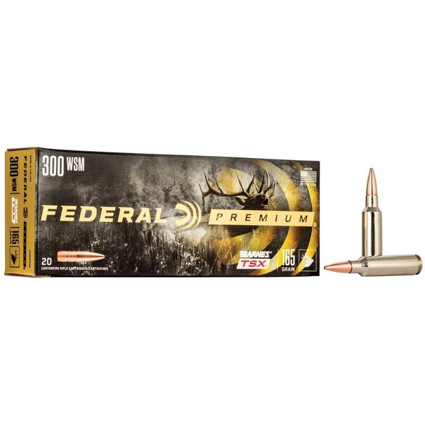 Federal Federal Premium 300 WSM 165gr Barnes TSX Ammo