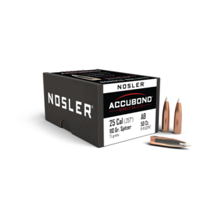 Nosler Accubond Spitzer 25 Cal 110 GR 50ct