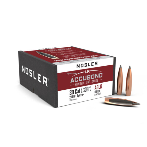 Nosler Nosler LR Accubond ABLR 30 CAL 210 GR Spitzer 100ct