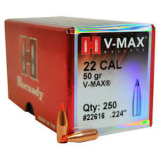 Hornady V-MAX 22 Cal 50 GR QTY 250