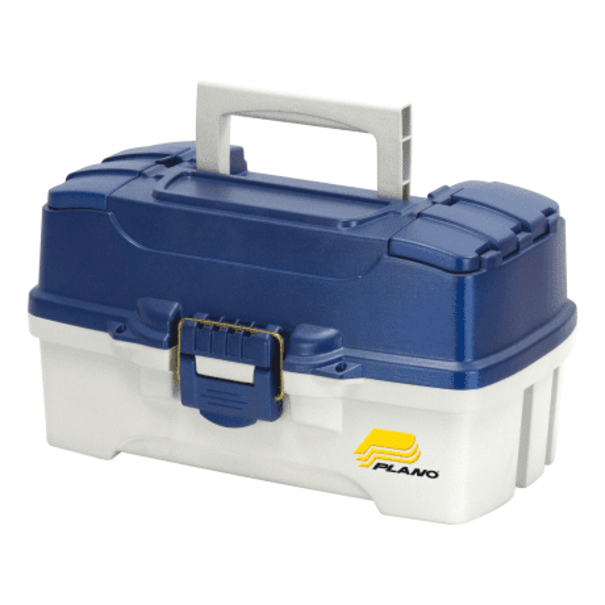 Plano Plano 2 Tray Tackle Box Met./Off-white