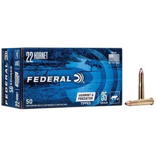 Federal 22 Hornet 35 Gr tipped Varmint 50 Ct