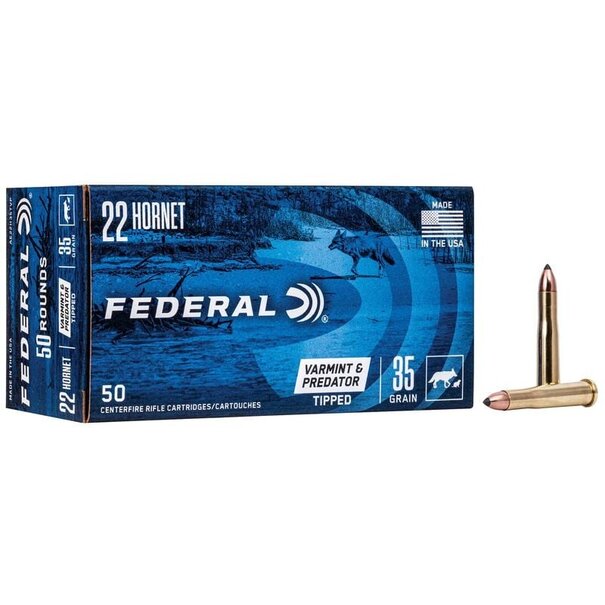 Federal Federal 22 Hornet 35 Gr tipped Varmint 50 Ct