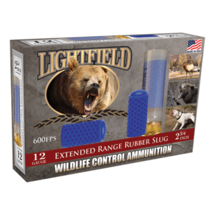 Lightfield 12 ga Wildlife Control Extended Range Rubber Slug
