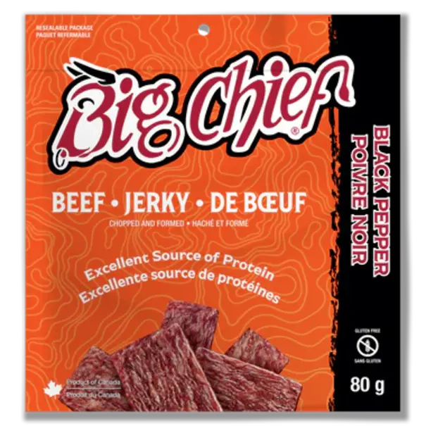 Big Chief Big Chief Beef Jerky Black Pepper 80 G