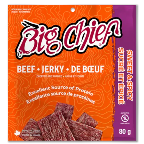 Big Chief Big Chief Beef Jerky Sweet & Spicy 80 G