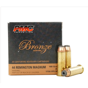 PMC Bronze 44 Rem Mag 180 Gr JHP 25Ct