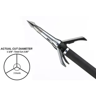 Grim Reaper RazorCut Broadhead 100 Gr 3 Blade 1-3/8 Cut