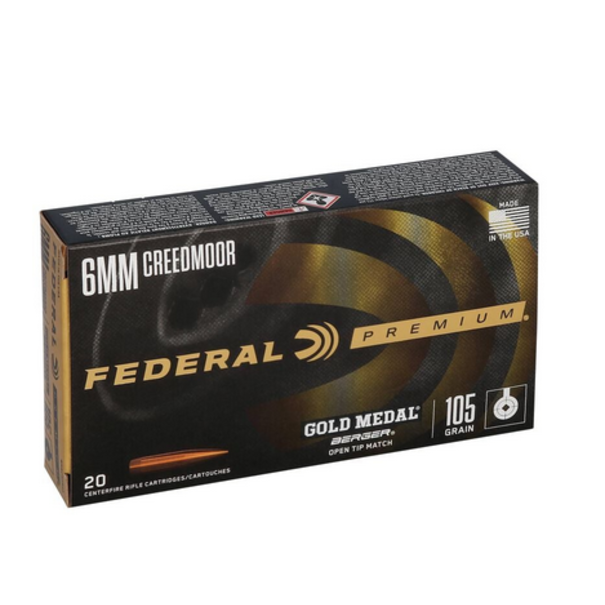 Federal Federal Premium 6mm Creedmoor 105 Gr Berger OTM