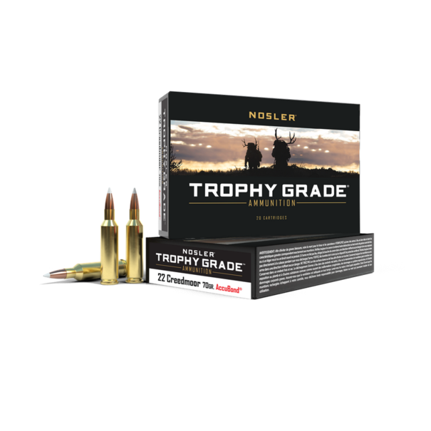 Nosler Nosler Trophy Grade 22 Creedmoor 70 Gr Accubond