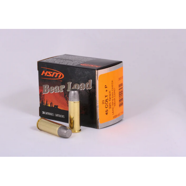 HSM HSM Bear Load 45 Colt +P 325 Gr Lead WFN Gas Check