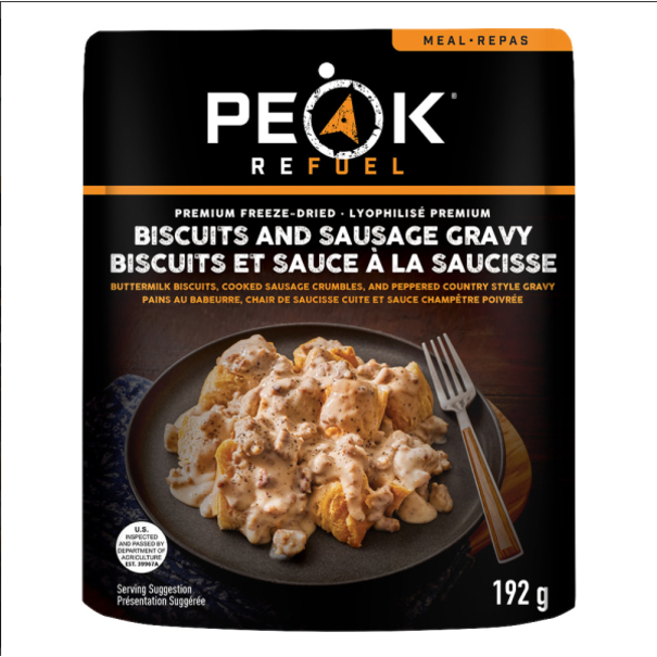 Peak Refuel Peak Refuel  Meals Biscuits & Sausage Gravy 192g