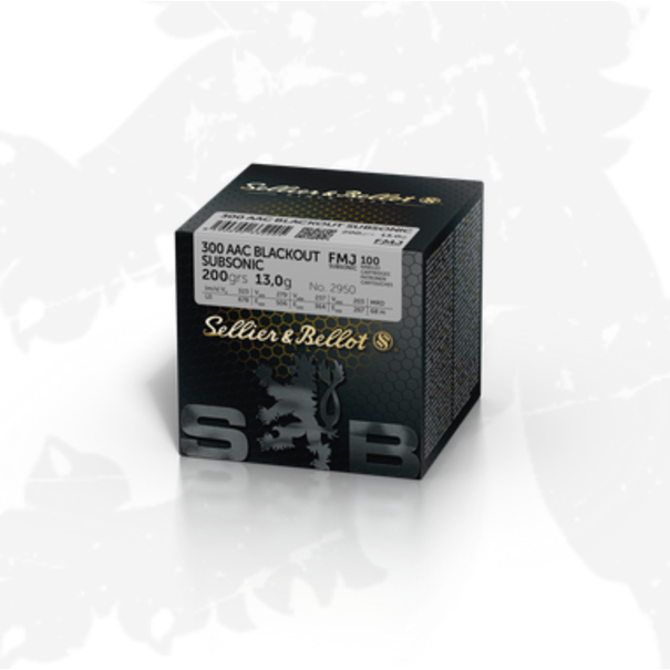 Sellier & Bellot Sellier & Bellot 300 AAC Blackout 200 GR FMJ Subsonic