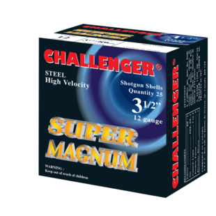Challenger Magnum Steel 12 ga 2-3/4 #3 1-1/8oz