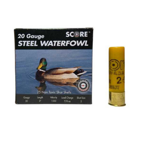 Score Score Steel Waterfowl 20 Ga 3" #2 7/8oz
