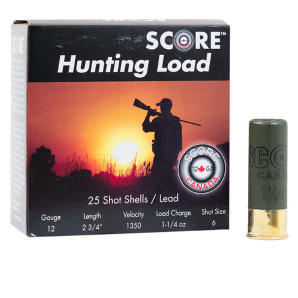 Score Score Hunting Load 12 Ga 2-3/4 1-1/4oz #6