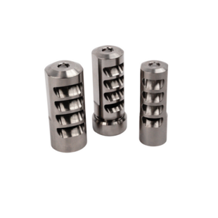 Salmon River Solutions SRS SS Pro 4 Muzzle Brake 30 Cal 1/2-28 .68" Polished