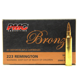 PMC Bronze 223 Rem 55 Gr FMJ-BT 20 CT
